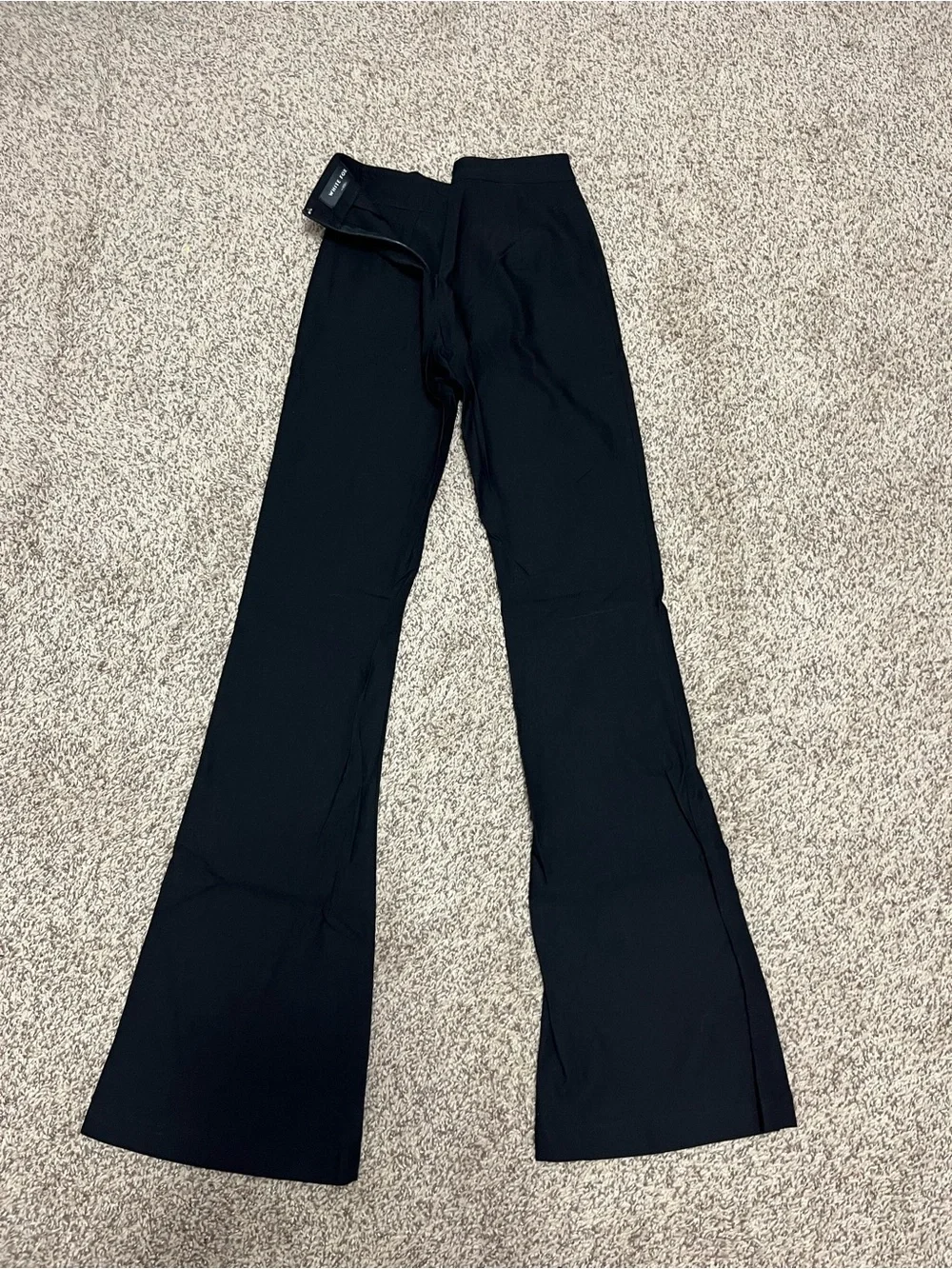 White Fox Boutique Black High-Waist Wide-Leg Trousers - Picture 2 of 5